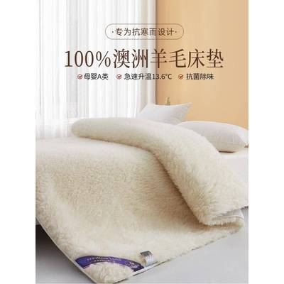 羊毛床垫软垫家用卧室冬季羊羔绒毛毯单人冬天加厚保暖垫被床褥子