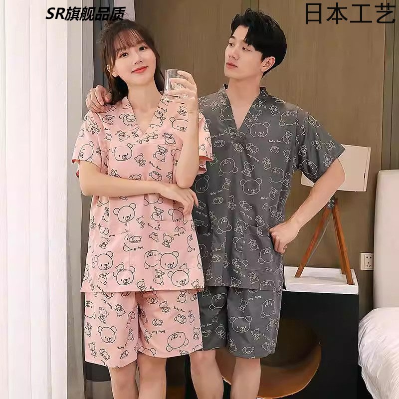 日本纯棉汗蒸服大码套装图片