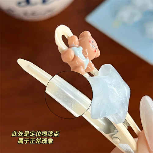 Креативная мультяшная заколка для волос, шпильки для волос, челка, с медвежатами