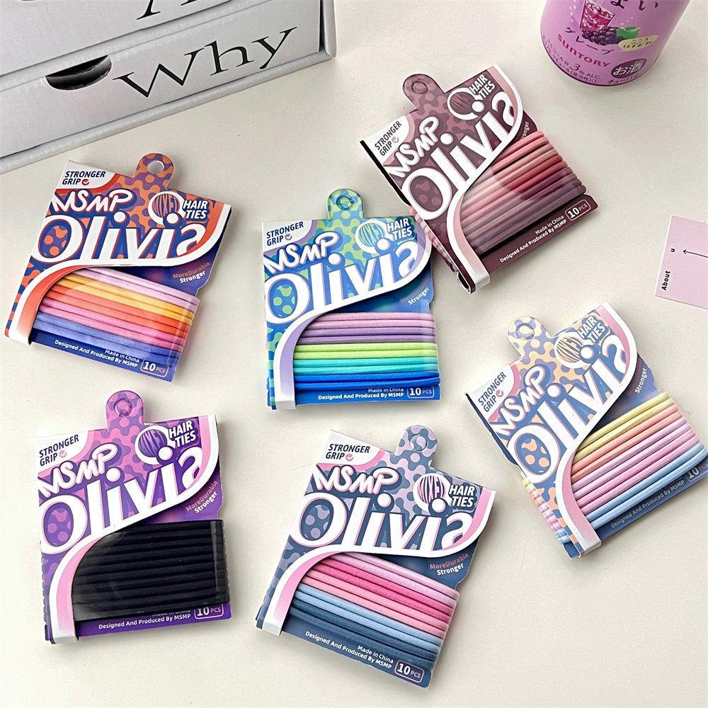 小商品糖果色小清新扎马尾发饰甜美彩色套装后脑勺扎辫子高弹力少