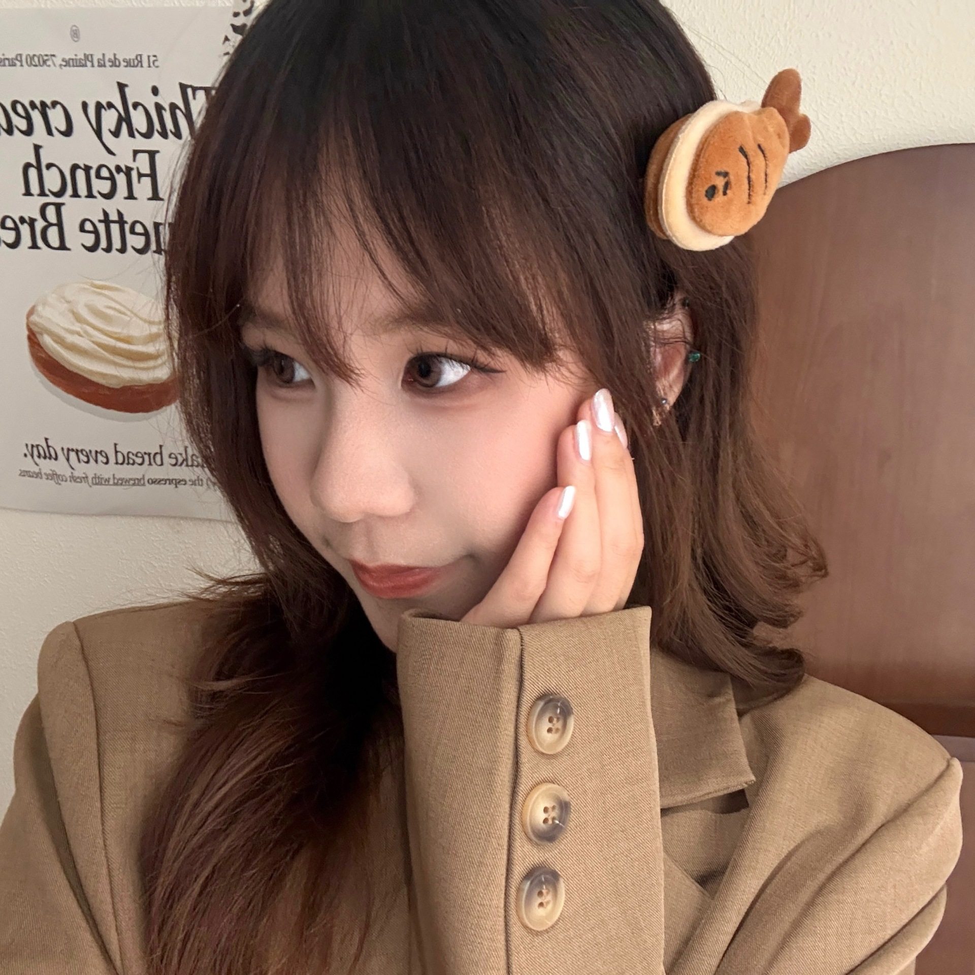 小商品可爱奶咖色小猫小鱼公仔发夹创意烤饼干动物刘海夹少女心百,饰品/流行首饰/时尚饰品新,发饰,淘宝优惠券,粉丝福利购,淘宝优惠卷