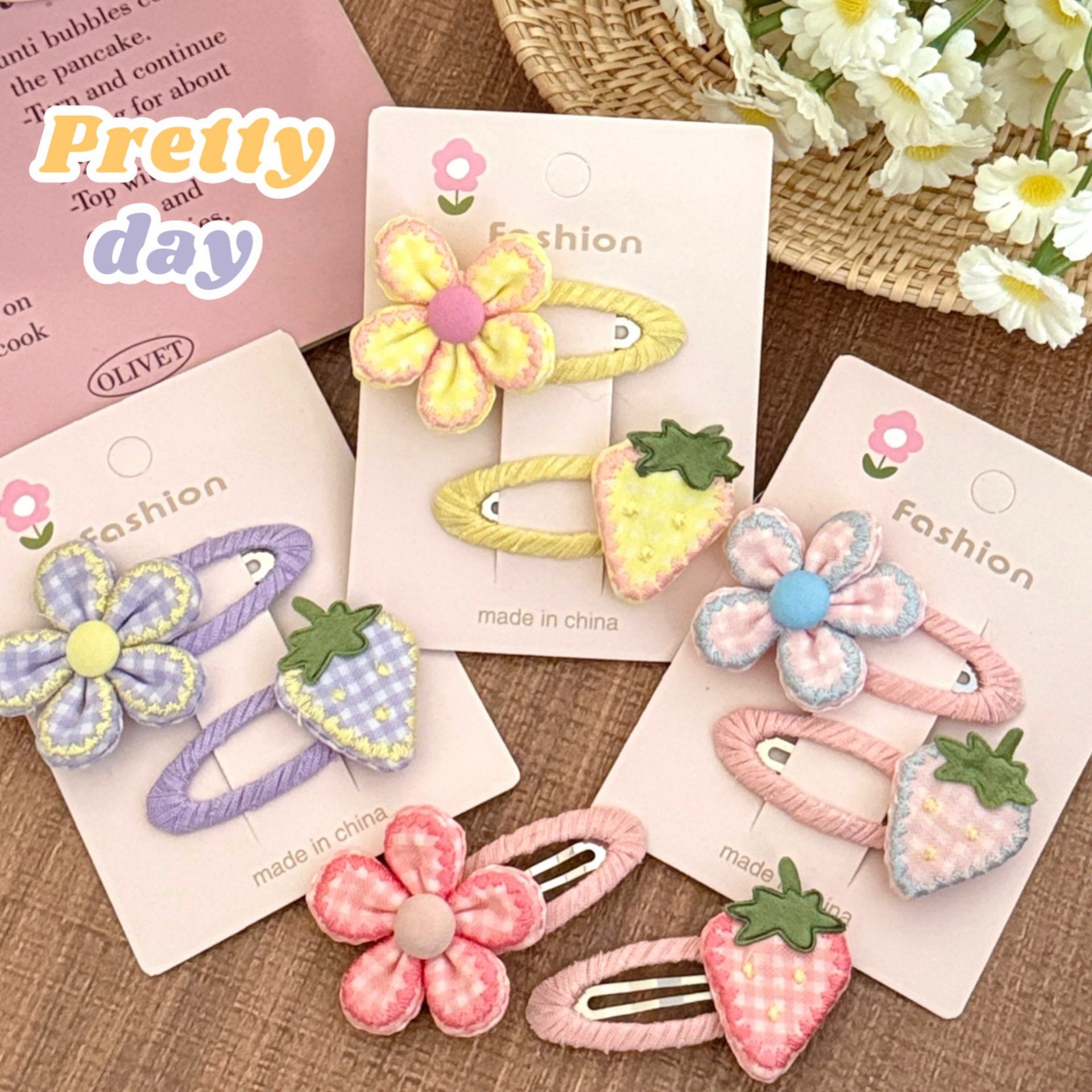 小礼物彩色花朵草莓宝宝发夹不伤发BB夹刘海夹前额侧边碎发夹子儿,饰品/流行首饰/时尚饰品新,发饰,淘宝优惠券,粉丝福利购,淘宝优惠卷