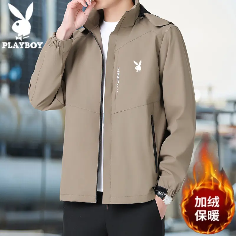 防风休闲加绒大码外套