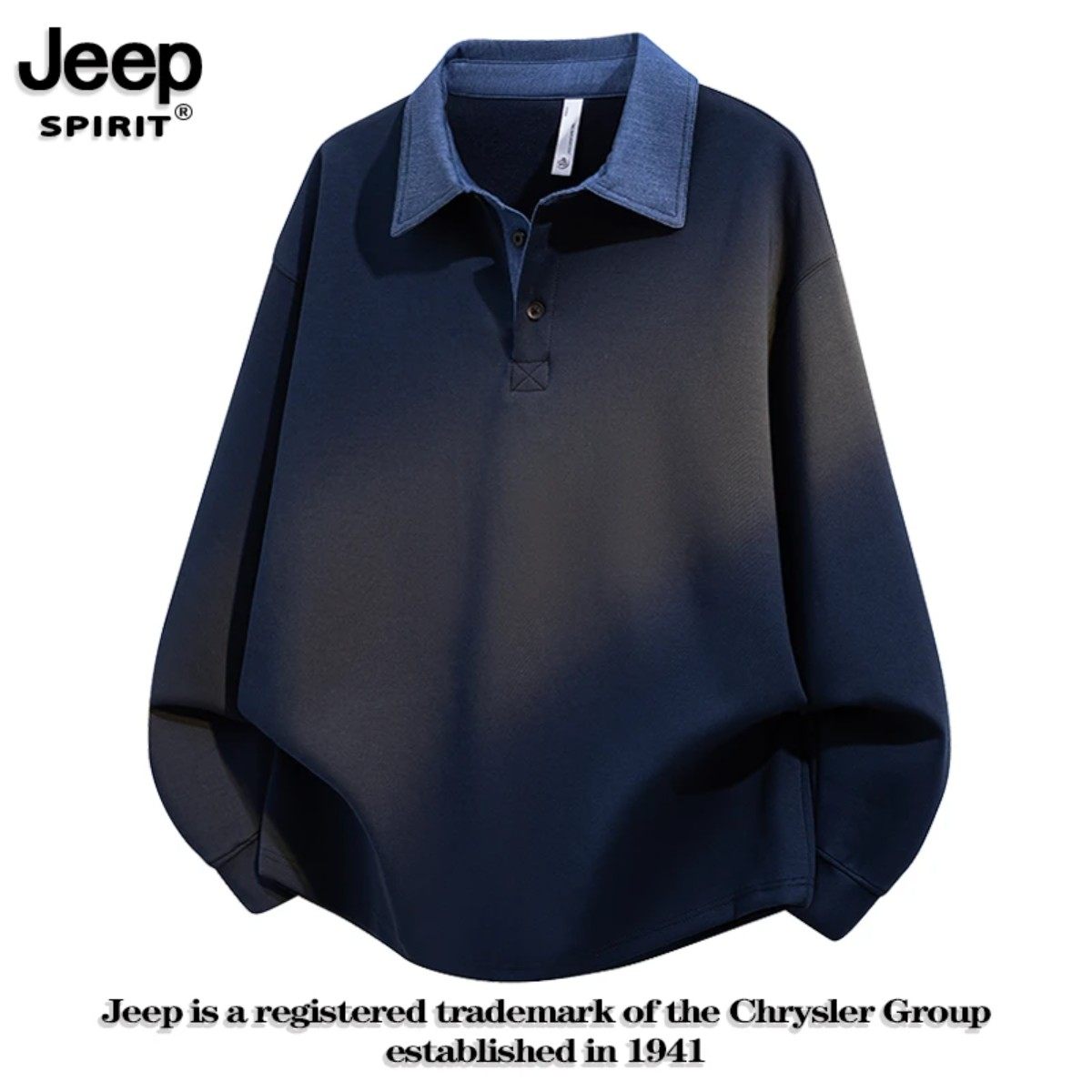 JEEPSPIRIT吉普卫衣秋冬季新款美式复古打底衫宽松百搭POLO衫男装,男装,卫衣,淘宝优惠券,粉丝福利购,淘宝优惠卷