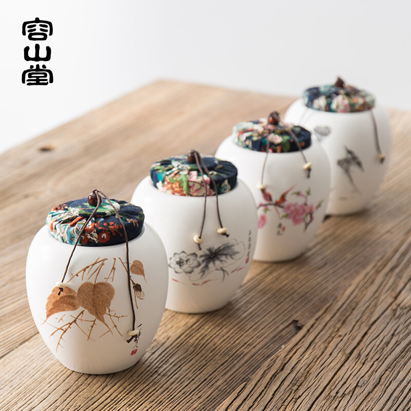 容山堂粗陶茶叶罐陶瓷红茶普洱茶小号密封罐软木塞包装盒茶具配件怎么看?