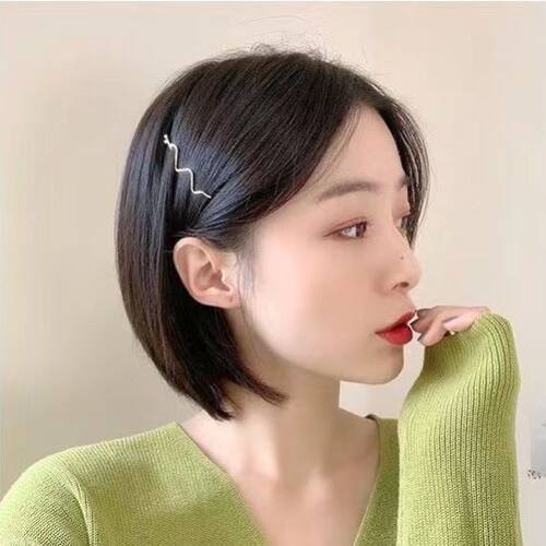 侧边一字夹子头饰发卡发饰夏