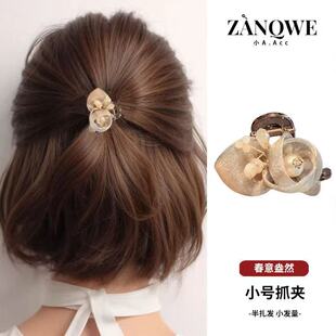 半扎发抓夹女适合夏天用的发夹高级感小号发抓刘海夹适合短发头饰