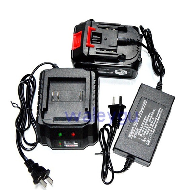 98V48V68V88V108V128VF电动扳手角磨吹风机电锤 锂电池座充充电器