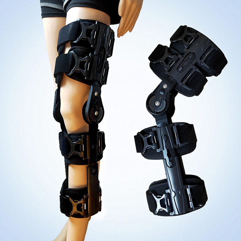 可调膝关节固定支具可调式限位器护具支架护膝保护固定腿部膝盖