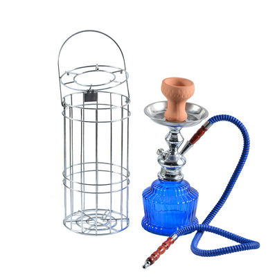 厂家现货跨境水烟具小号单管铁笼鸟笼水烟外贸水烟壶hookah