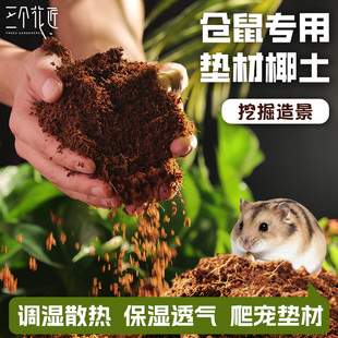 小仓鼠专用无菌椰土沙爬宠陆龟箱过冬垫材造景爬宠仓鼠垫材用品