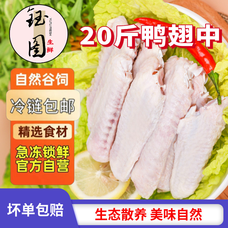 新鲜翅中鸭翅中商用翅中卤味鸭货批发翅中整箱商用翅中一整箱
