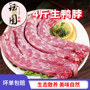 鸭脖新鲜冷冻大号鸭脖子肉生鸭脖卤味店食材冷链包邮生鲜鸭货