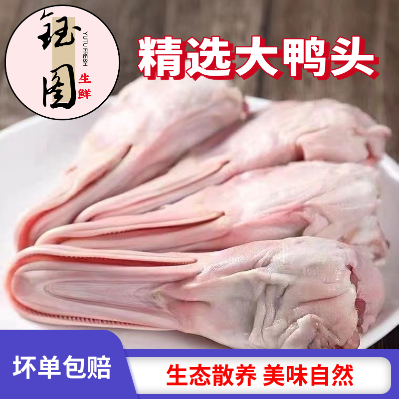 鸭头冷冻2斤4斤装麻辣鸭头干锅鸭头卤味二级无鸭舌