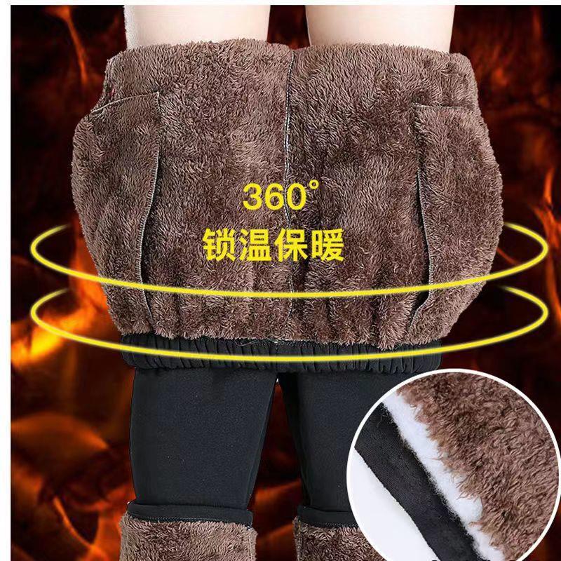 中老年女裤冬季加绒加厚妈妈长裤老年人棉裤特厚保暖休闲奶奶裤子