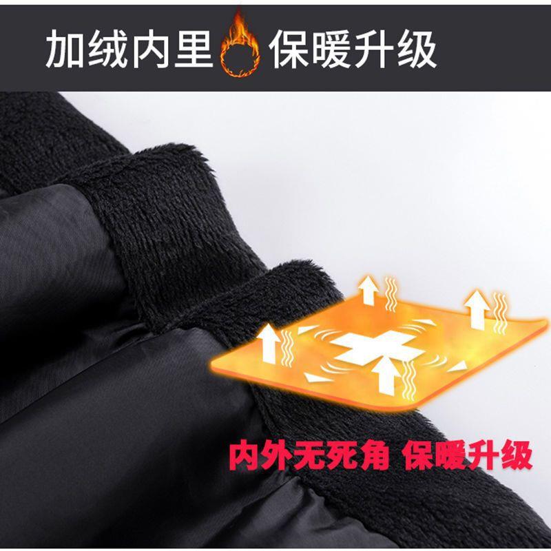 羽绒裤女外穿高腰加厚防寒修身显瘦双面保暖冬季韩版铅笔棉裤女