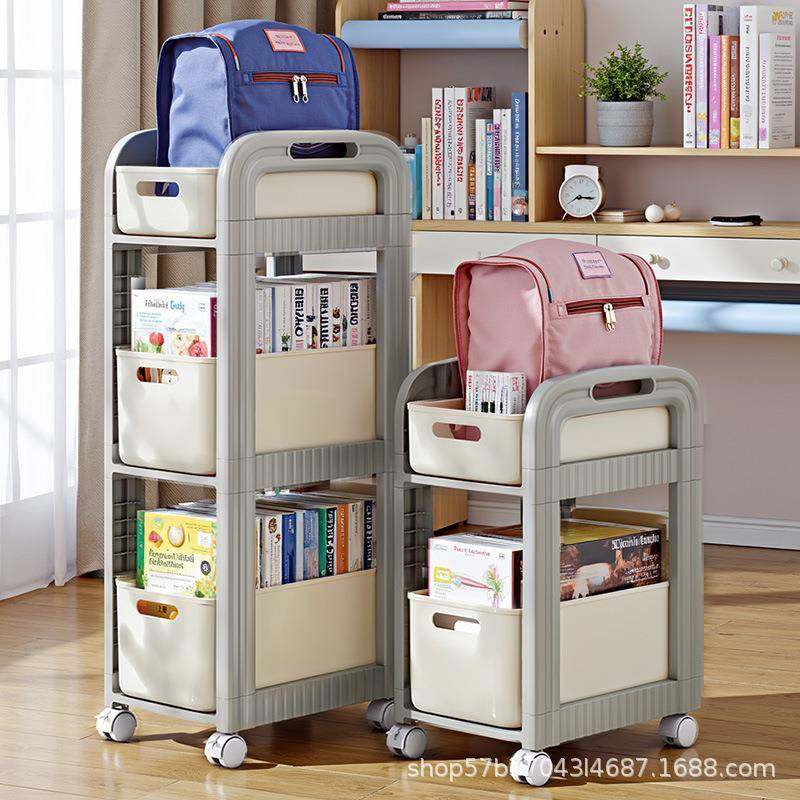 多功能书包架抽屉式可移动小推车桌下书本收纳架家用多层宿舍书架,家庭/个人清洁工具,浴室角架/置物架,淘宝优惠券,粉丝福利购,淘宝优惠卷