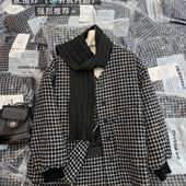 60616 Miss 单排扣保暖羽绒服外套 Rao欣尧AOT 配围巾 围感设计款