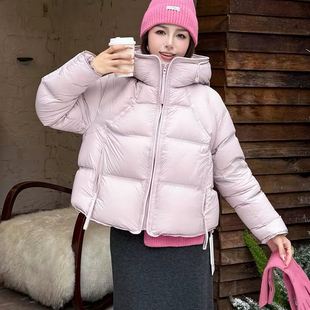 艾薇儿-厚韩版连帽羽绒服韩版休闲百搭面包服保暖羽绒服外套6222