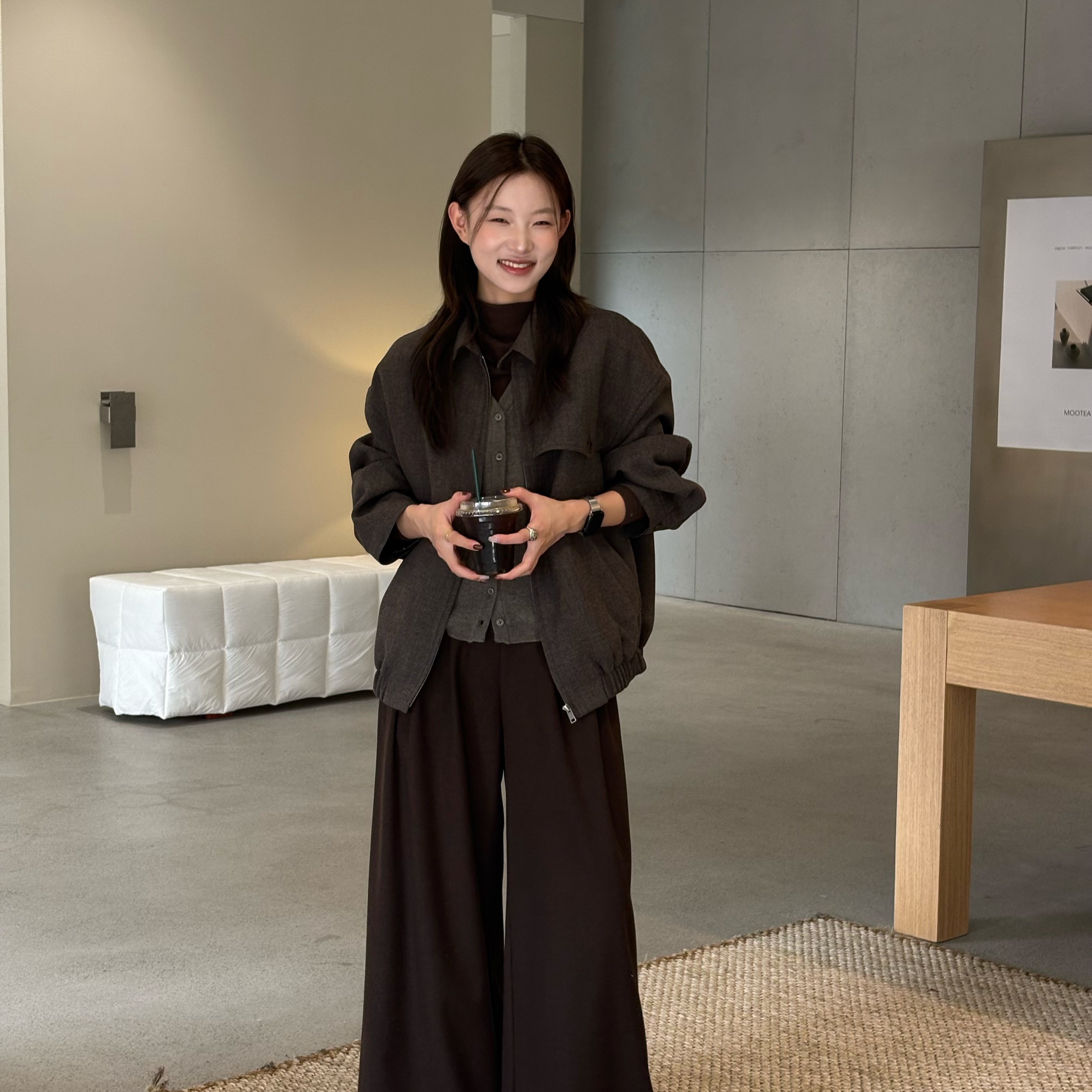 MOOTEA秋冬韩版女休闲外套上衣短外套27357