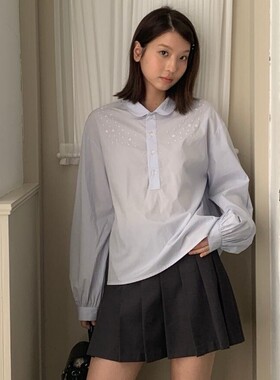 MAKE MORE TIME-星点缀衬衫MMT—韩系ins风轻甜系穿搭衬衫S882654