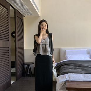 26年夏款 salt 纯色简约风百搭半身裙26263 sand sea