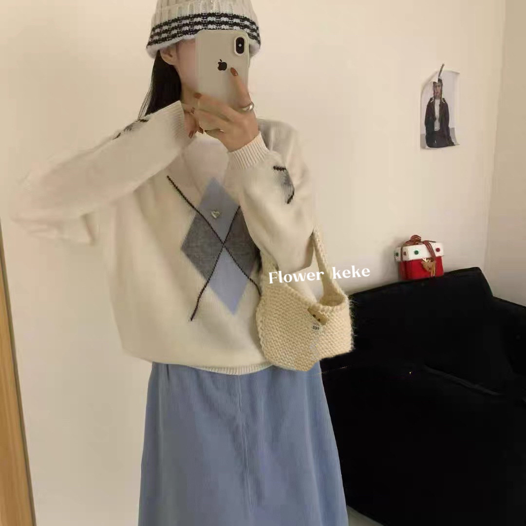 ower keke-羊绒圆领套头全羊毛保暖毛衣（含100羊毛）PJxyy637577