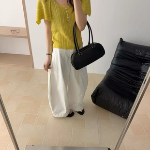 2558 配屁帘 26年夏上新简韩半排扣针织衫 BABY