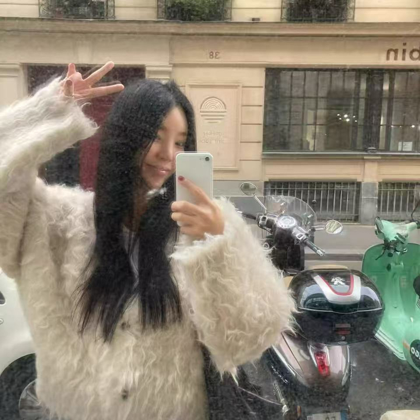 FIFTEEN-冬上新V领单排扣慵懒风纯色保暖毛衣9891