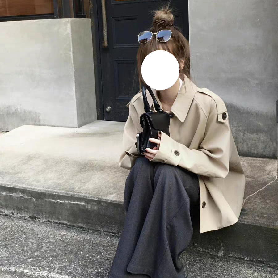 Wan.S万小姐家-瘦修身韩系工装风衣外套女上衣秋冬新款短外套1923