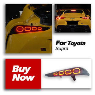 A91GR牛魔王LED后尾灯转向灯 丰田supra尾灯总成改装 适用于18 22款