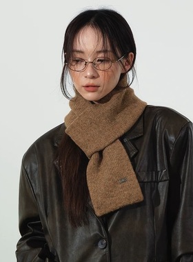 简约懒人森系服饰穿搭短围巾含羊毛纯色好搭配男女保暖高级2025