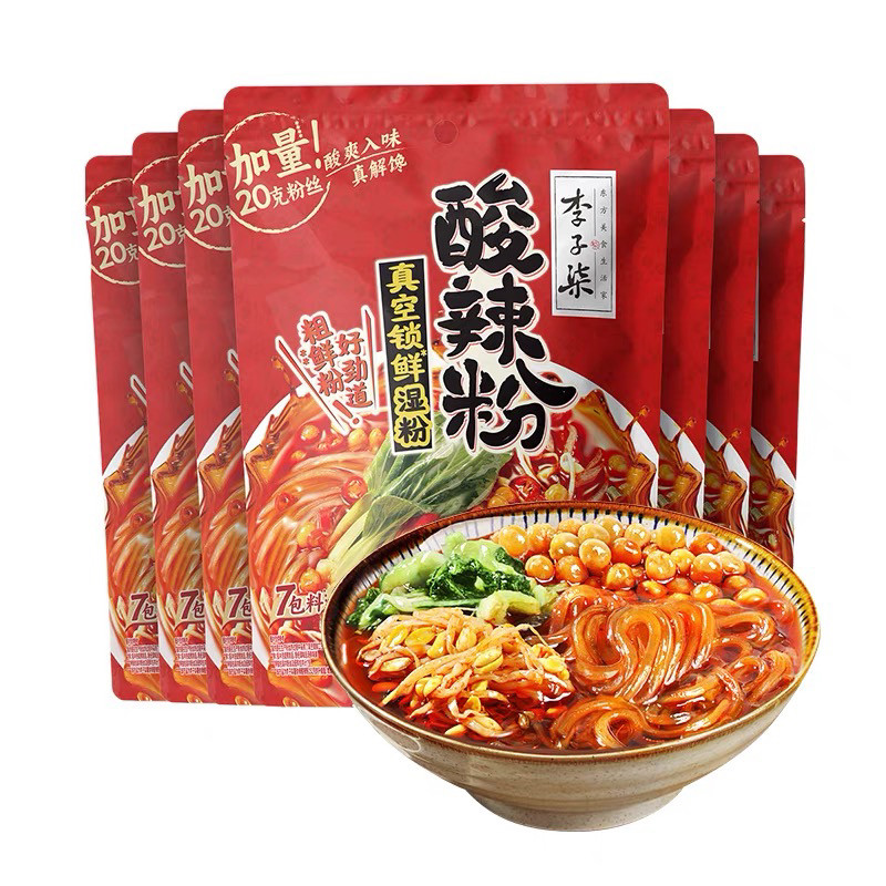 李子柒酸辣粉272g袋装署你弹红薯粉四川粉丝米线方便速食夜宵临期