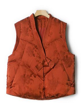 【粉红粉丝专享】新中式国风红色马甲 MJ9764