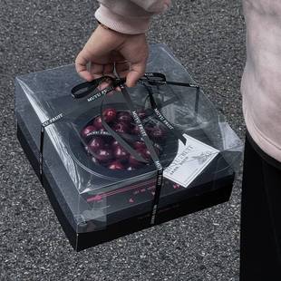 草莓车厘子水果礼盒唱片机造型礼品盒子空盒创意花艺礼物鲜花包装