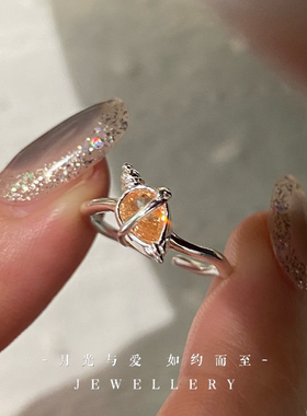 纯银尾戒幸运魔法药水简约戒指
