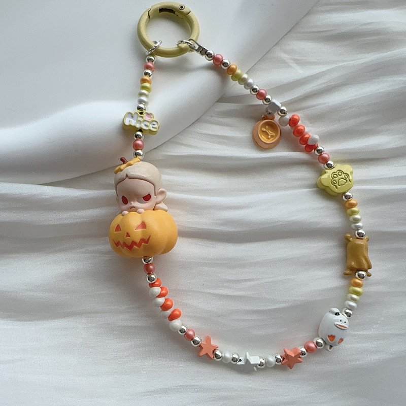 清仓泡泡玛特SP南瓜万圣节系列潮流手机链可爱包挂钥匙扣挂件车挂