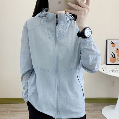 春夏新款原纱型UPF50+专业防晒衣男女款抗UV超薄透气骑行防0327z