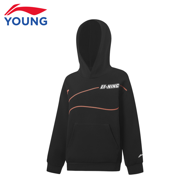 李宁儿童卫衣男童运动休闲春秋新款篮球系列正品宽松套头学生上衣