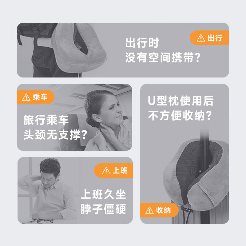 思莱宜u型枕保护颈椎枕午睡枕出差旅行飞机便携靠枕汽车颈椎枕生图片