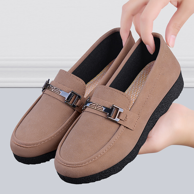 上班夏季老北京布鞋女平底