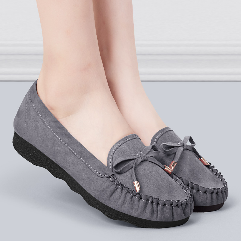 厚底久站不累工作鞋女平底