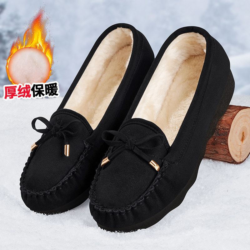 二棉鞋女加绒加厚冬季防寒