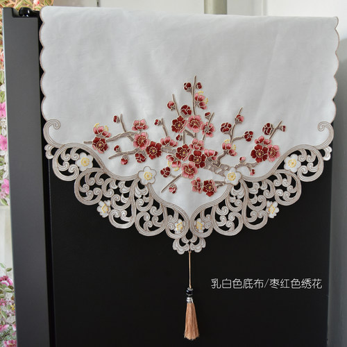 鲁孚冰箱盖巾工厂直销手工刺绣