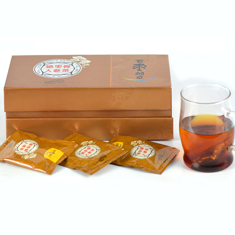 百枣纲目硒枣骨人参茶代用茶一提240克*2礼袋装馈赠佳品地方特色