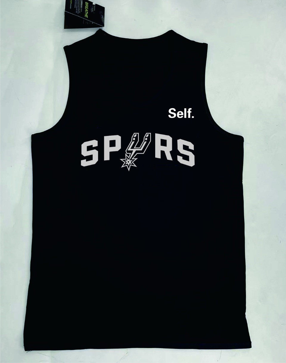 thumbnail for Spurs Training Vest Wembanya Polo Jersey V-Neck American Professional Basketball Quick Dry Warm-up Training Shooting Suit