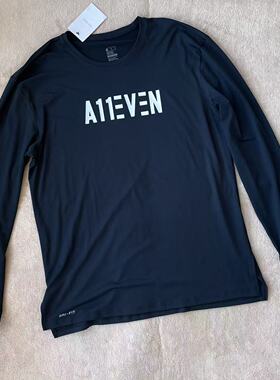 欧文中国行身穿同款A11Even速干休闲美式速干训练投篮服短袖T恤男