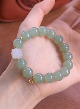 一念清欢和田玉S925银手串