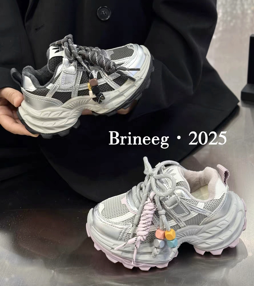 品牌撤柜2025新款男女童加绒皮面运动鞋魔术贴二棉休闲鞋