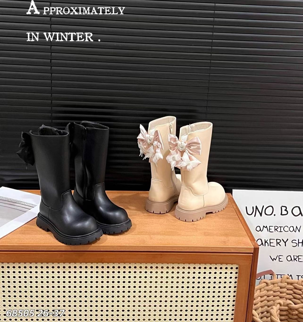 牛货 品牌撤柜冬季新款加绒儿童高靴二棉靴子